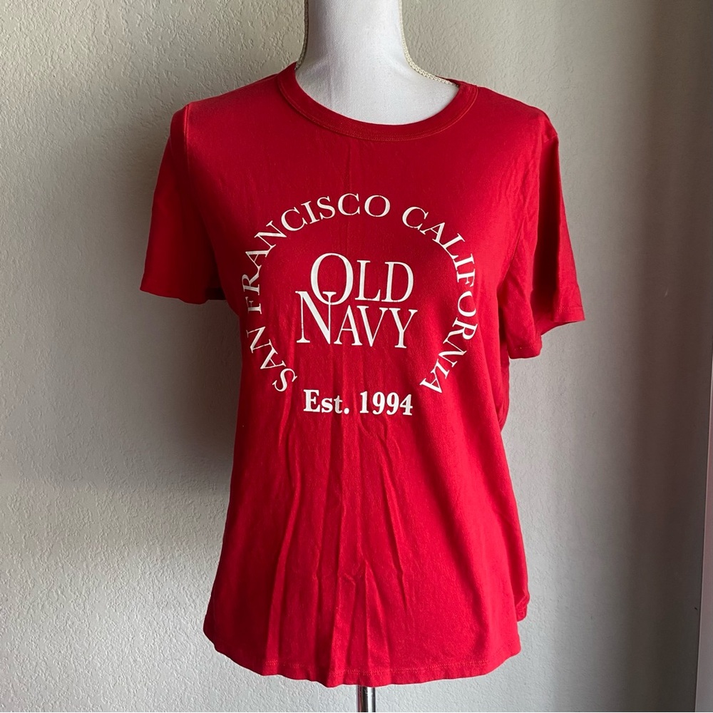 Old Navy Red San Francisco Graphic Tee